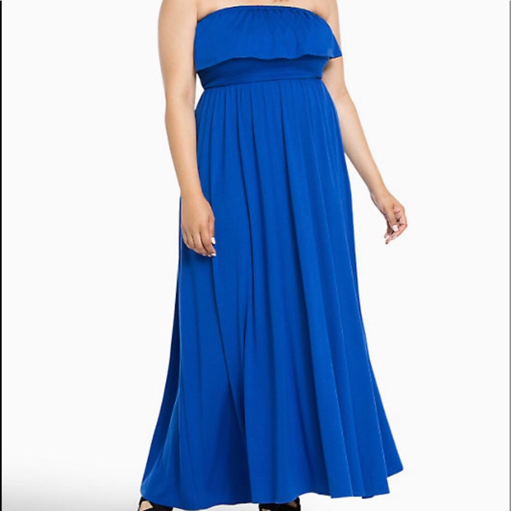 Smocked Tube Maxi Dress